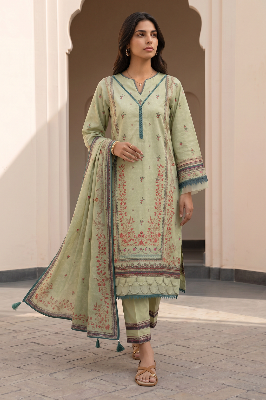 Shirt Shalwar Dupatta - 8092