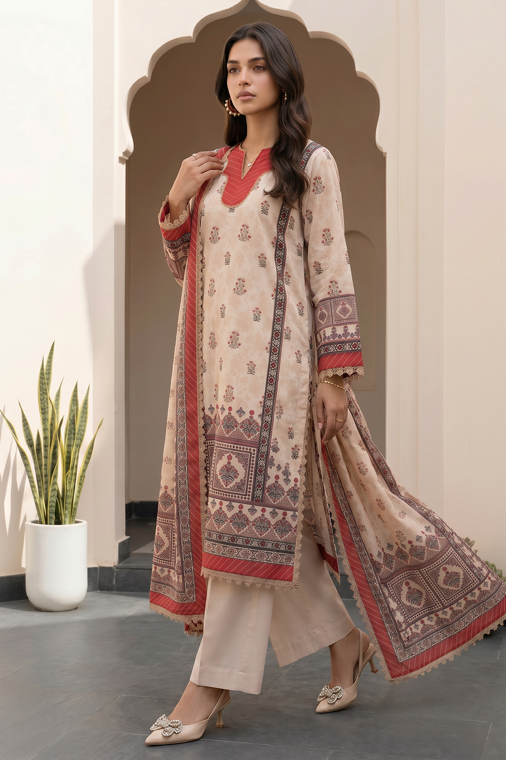 Shirt Shalwar Dupatta - 8093