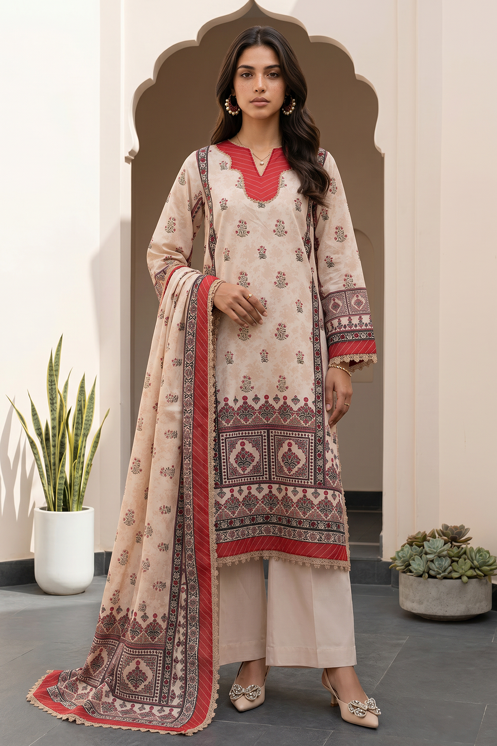 Shirt Shalwar Dupatta - 8093