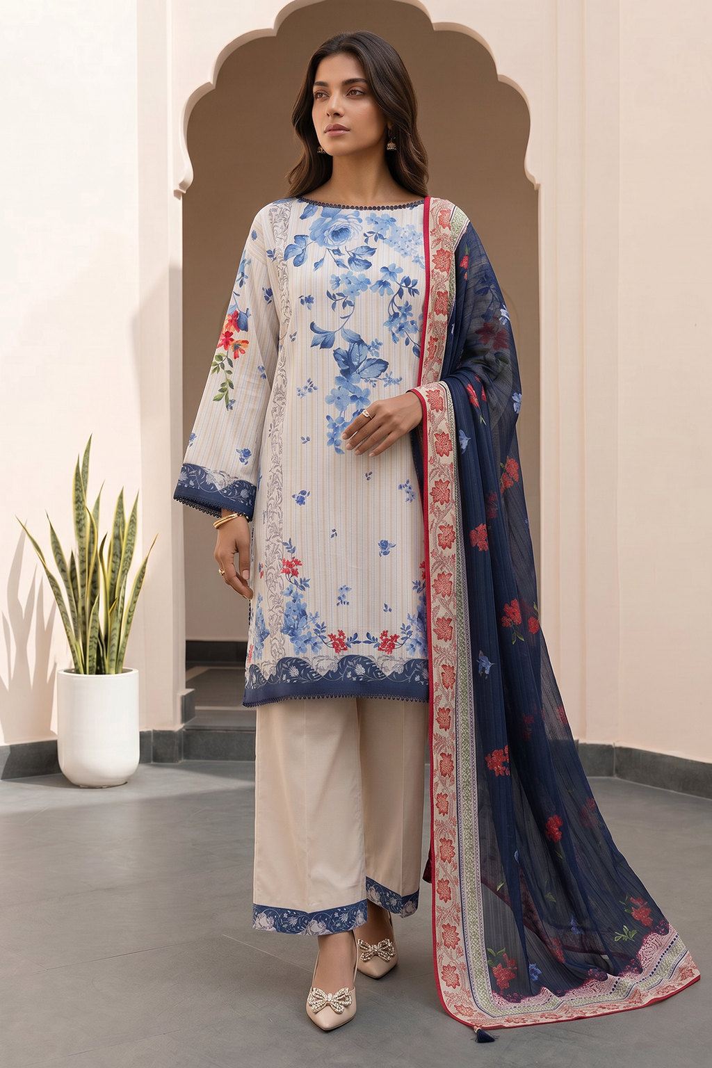 Shirt Shalwar Dupatta - 8095
