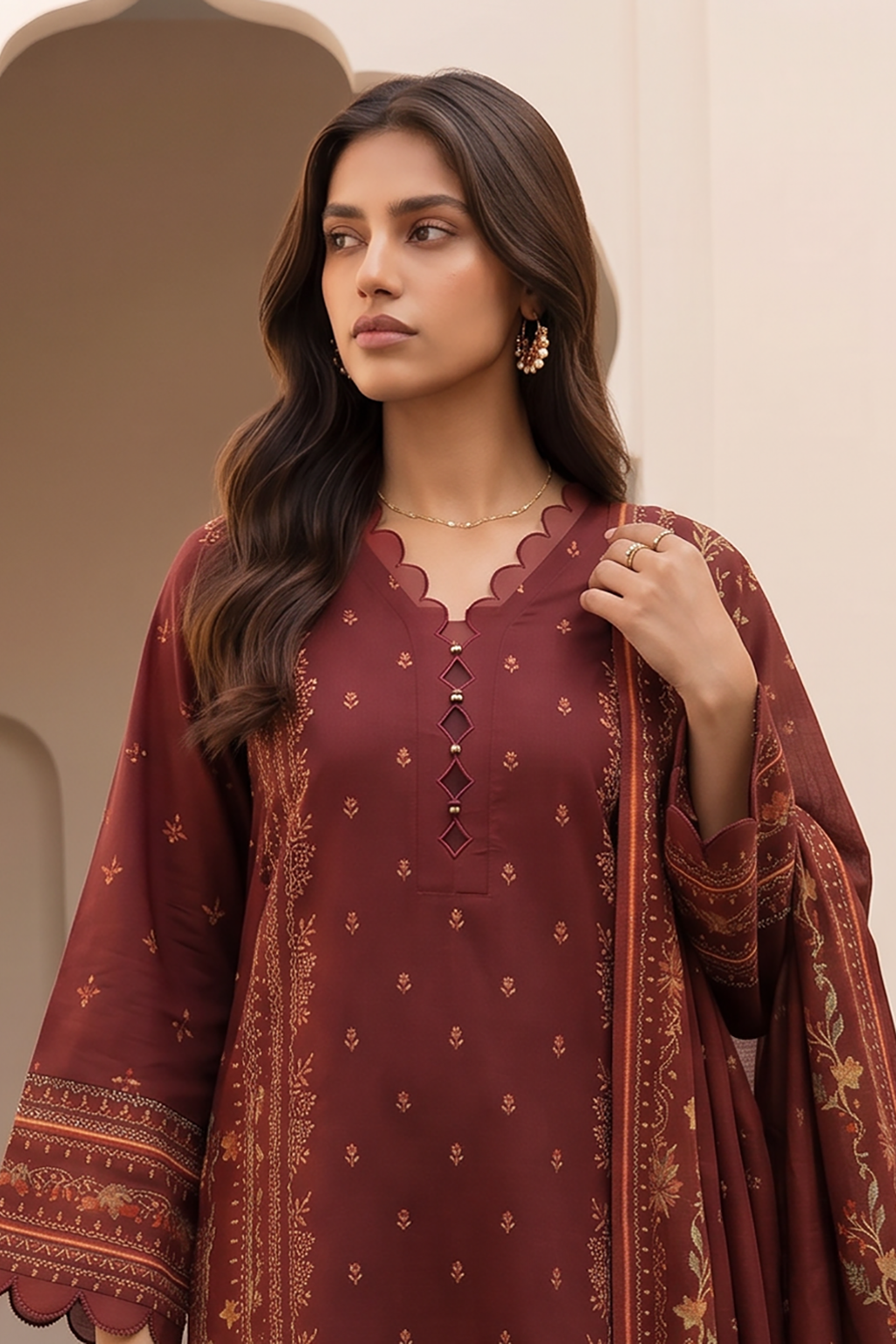Shirt Shalwar Dupatta - 8096