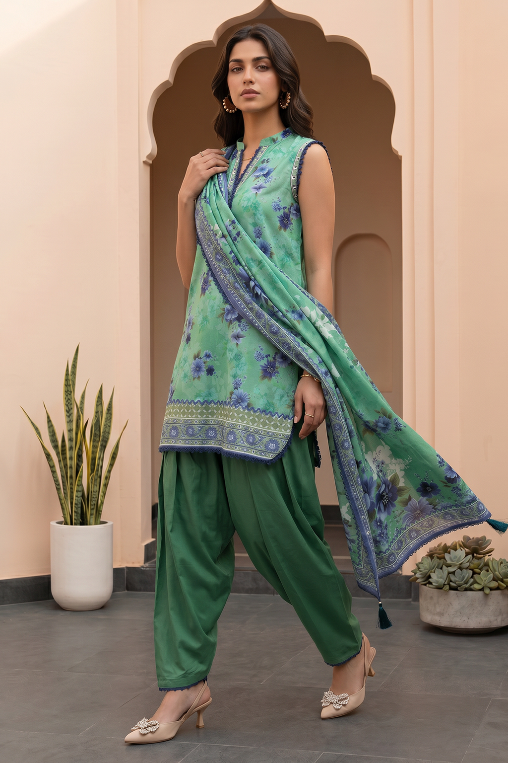 Shirt Shalwar Dupatta - 8097