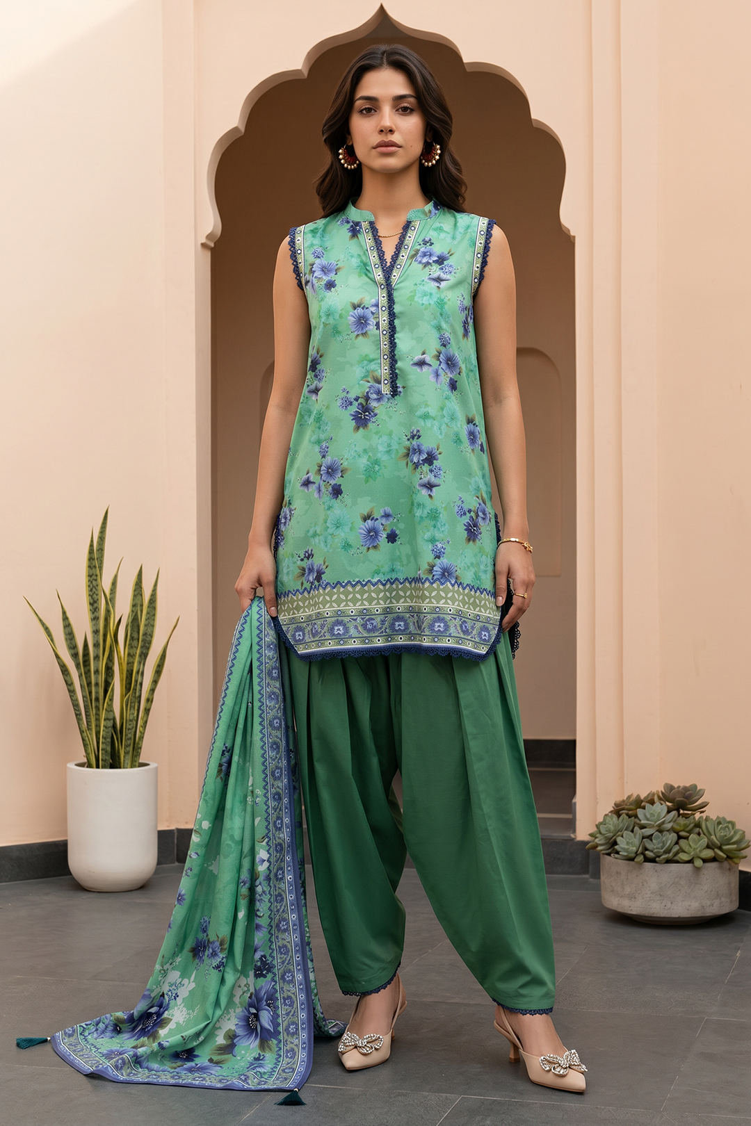 Shirt Shalwar Dupatta - 8097