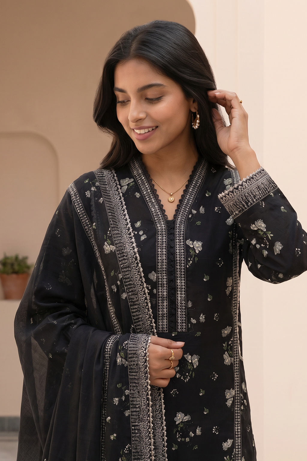 Shirt Shalwar Dupatta - 8100