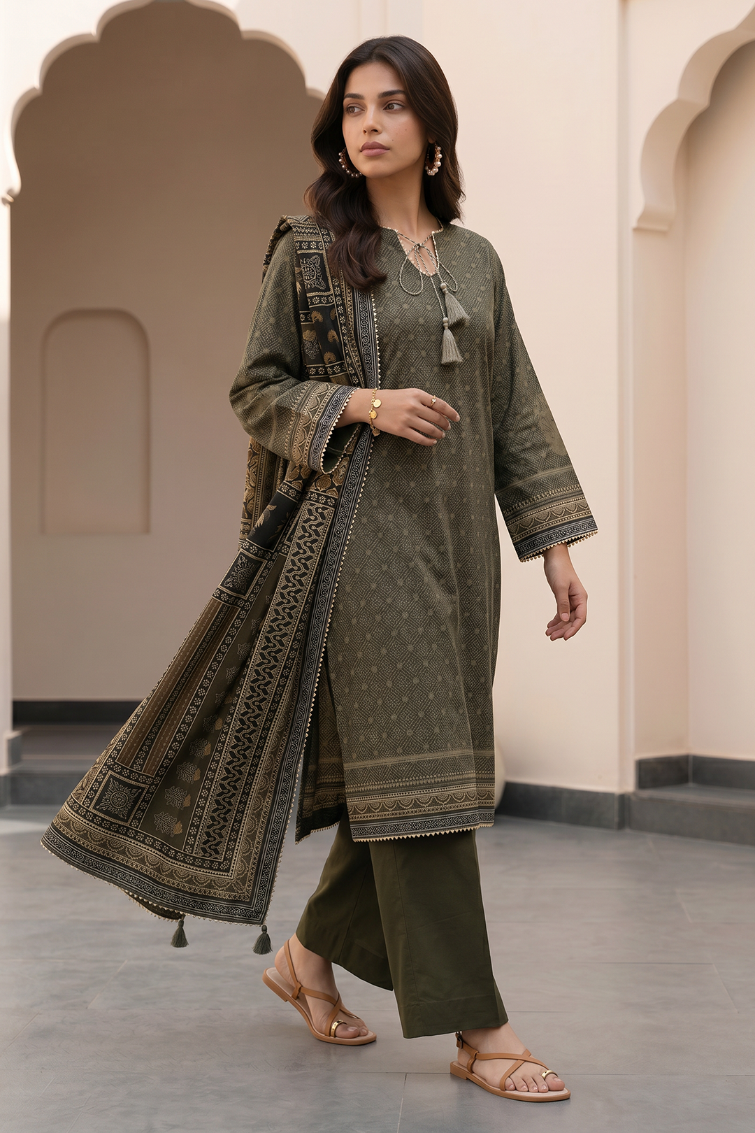 Shirt Shalwar Dupatta - 8104