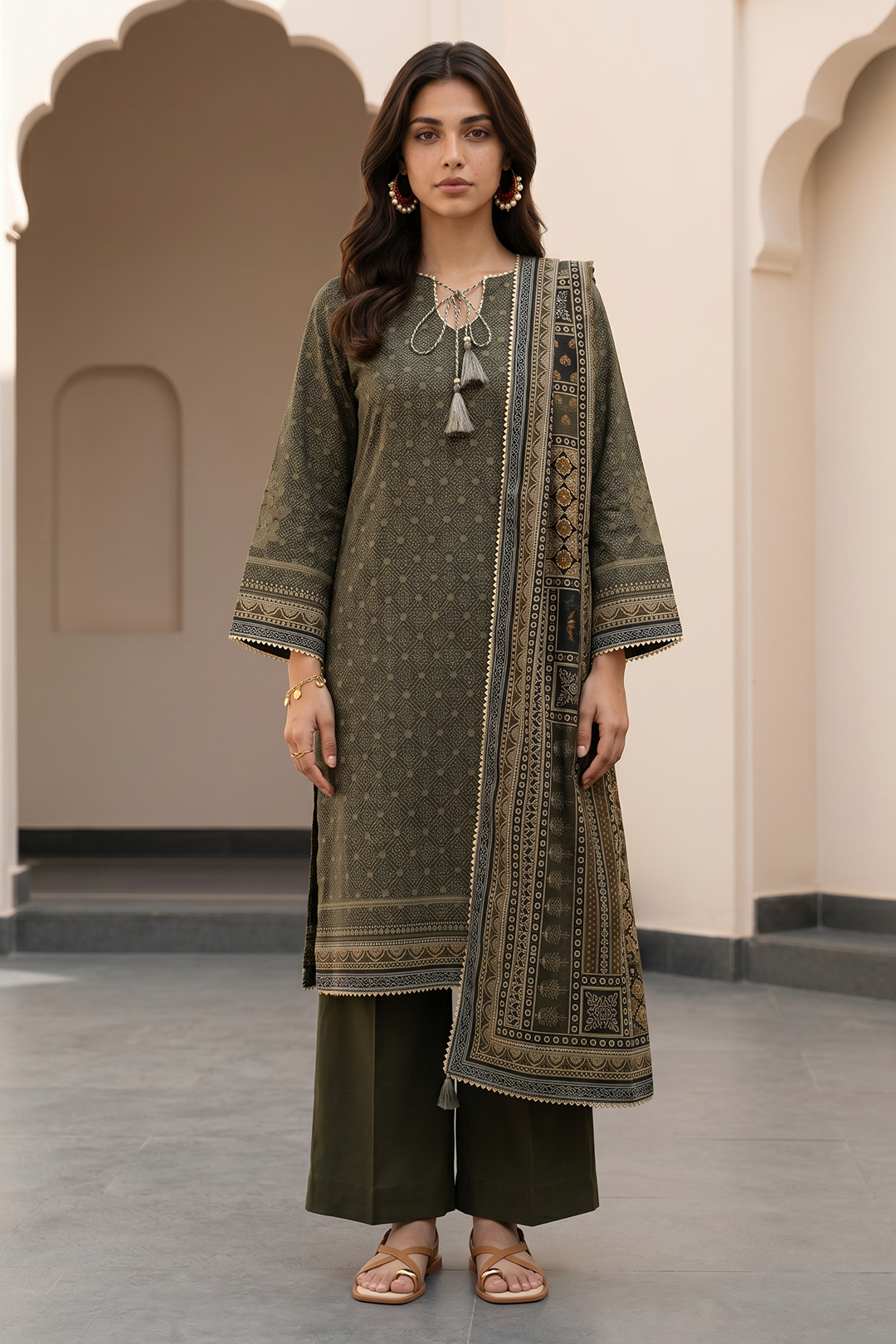 Shirt Shalwar Dupatta - 8104
