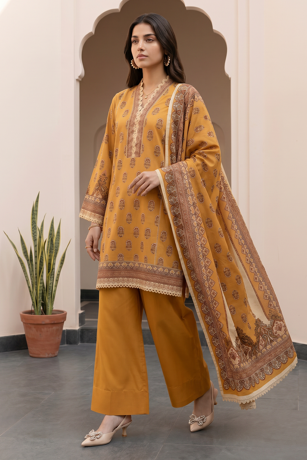 Shirt Shalwar Dupatta - 8110