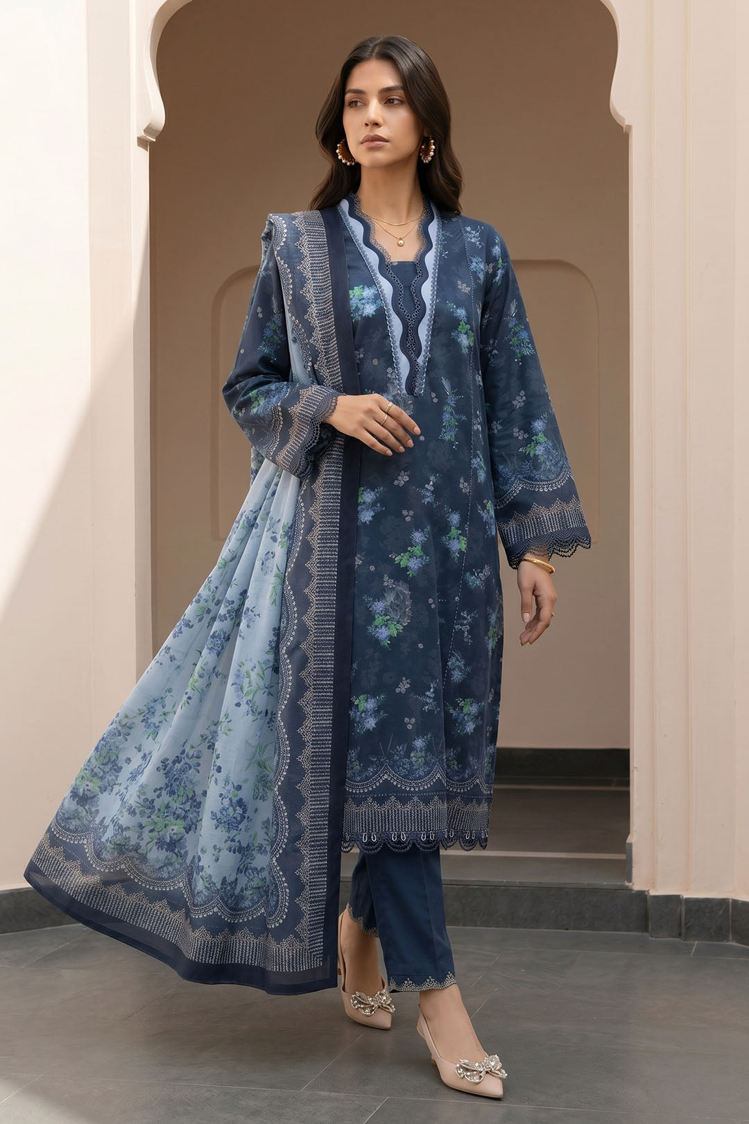 Shirt Shalwar Dupatta - 8107