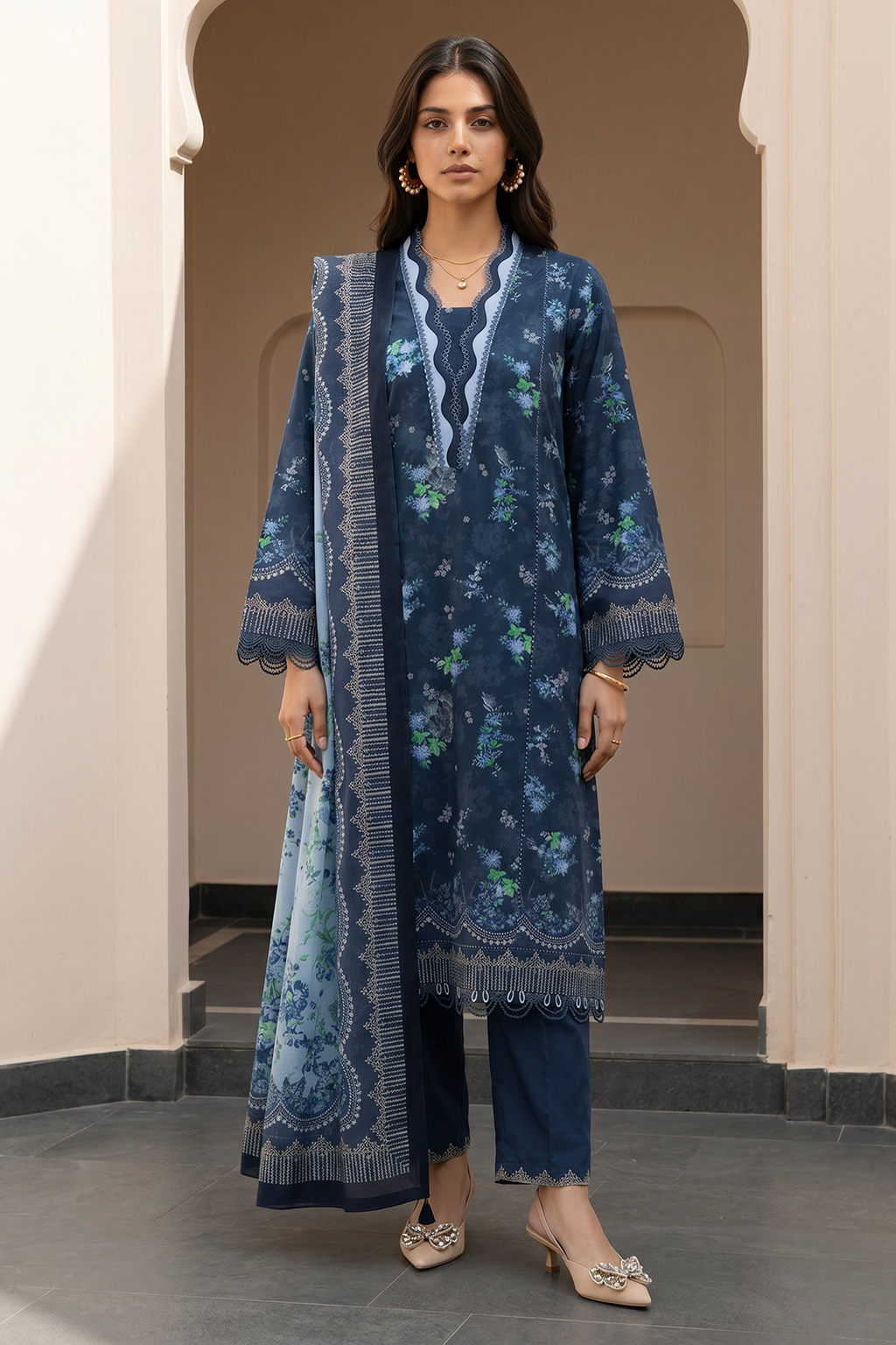 Shirt Shalwar Dupatta - 8107
