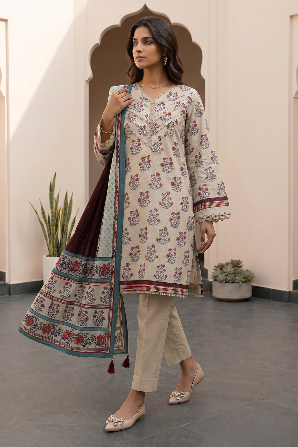 Shirt Shalwar Dupatta - 8108