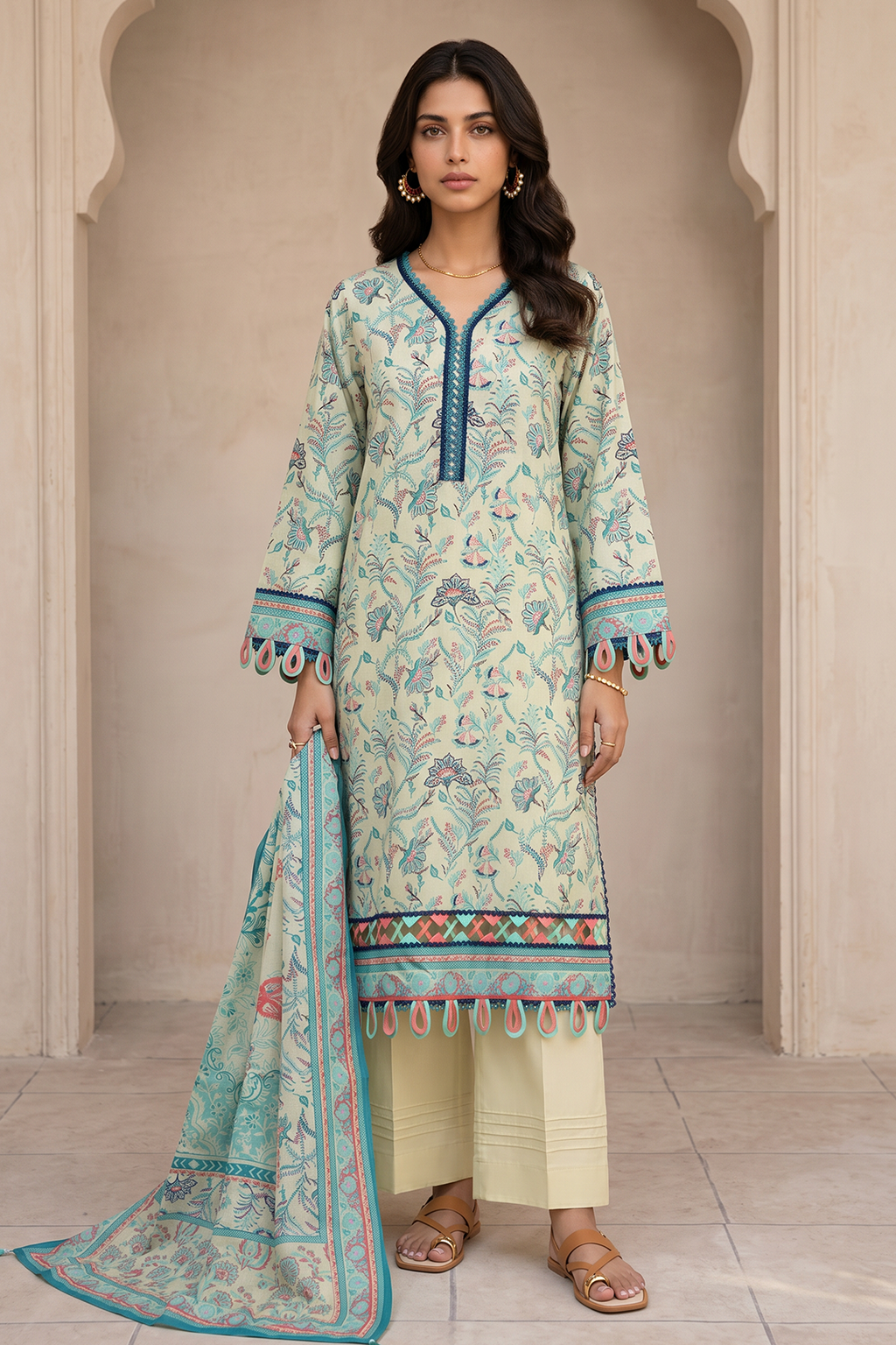 Shirt Shalwar Dupatta - 8115