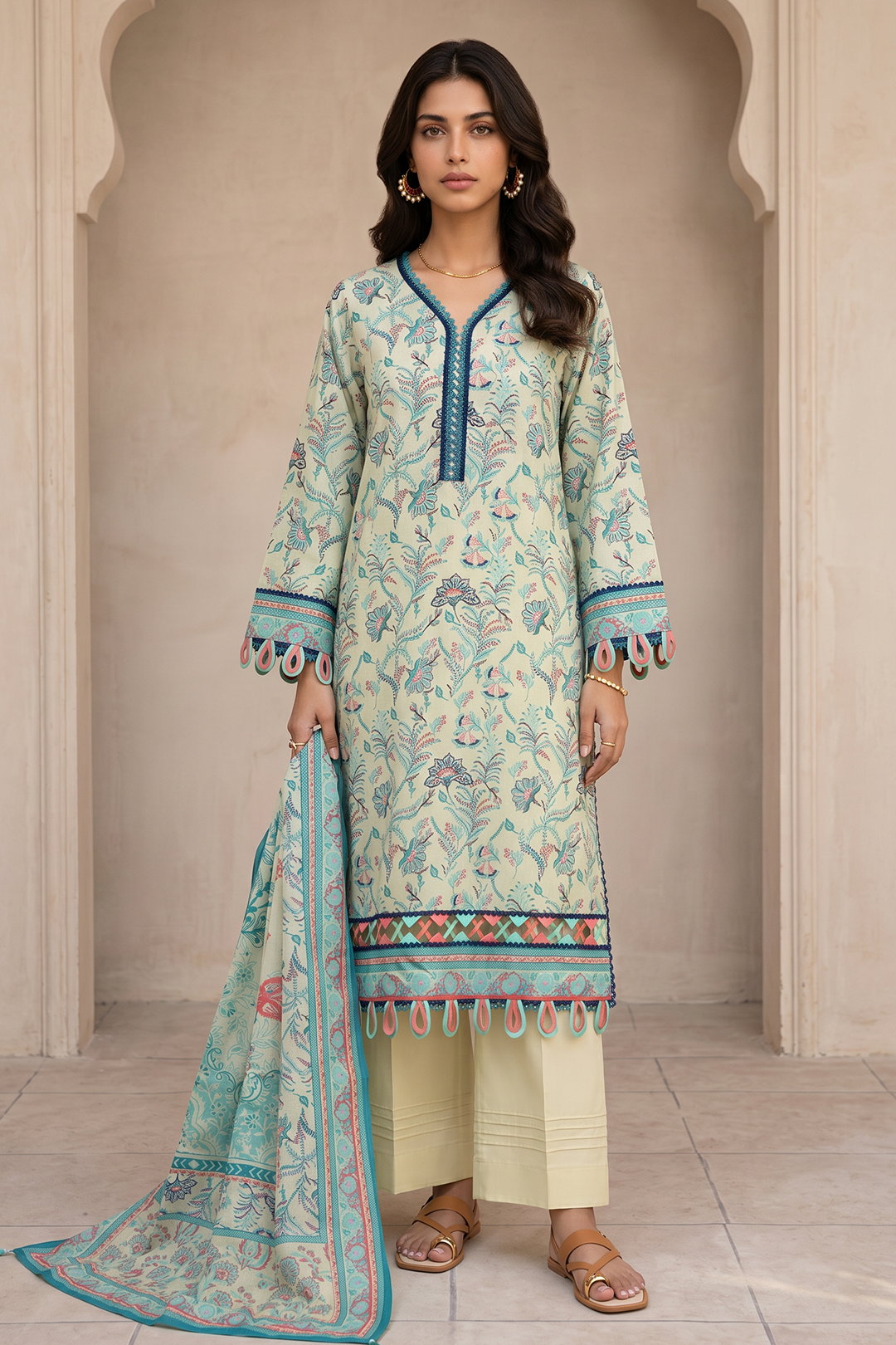 Shirt Shalwar Dupatta - 8115