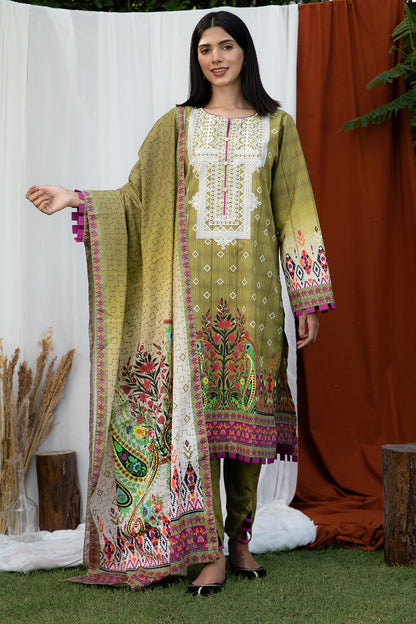 Embroidered Shirt Shalwar Dupatta - 0317