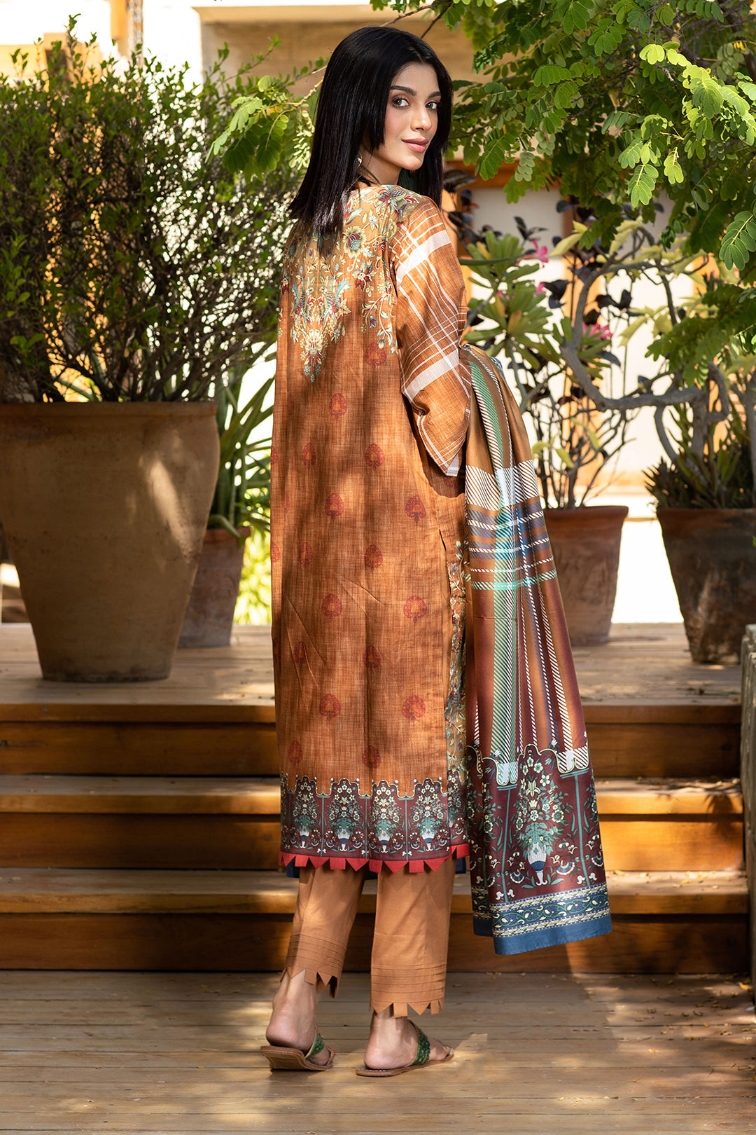 Embroidered Shirt Shalwar Dupatta - 0319