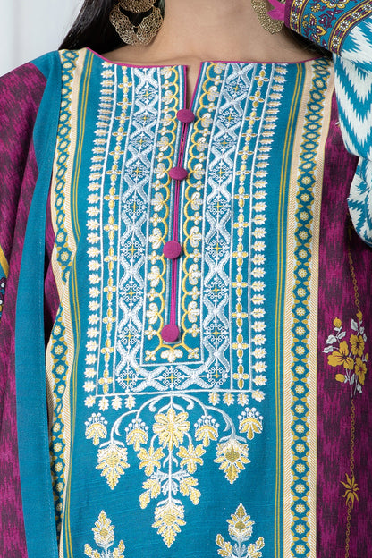 Embroidered Shirt Shalwar Dupatta - 0321