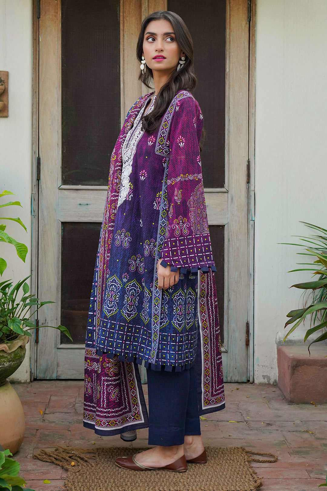 Embroidered Shirt Shalwar Dupatta - 0322