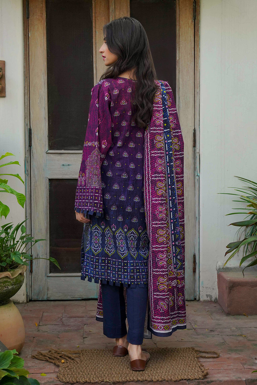 Embroidered Shirt Shalwar Dupatta - 0322