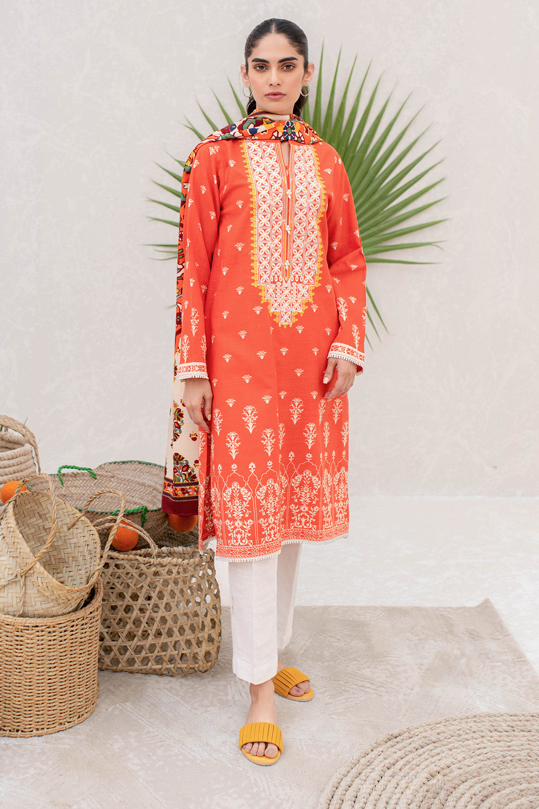 Embroidered Shirt Dupatta - 0018