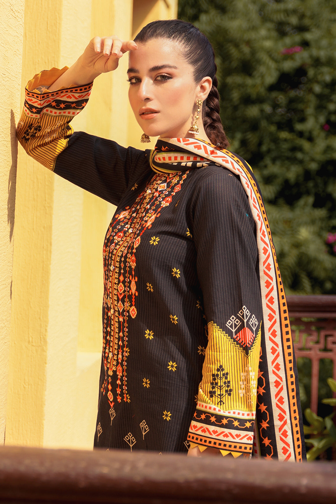 Embroidered Shirt Dupatta - 0020