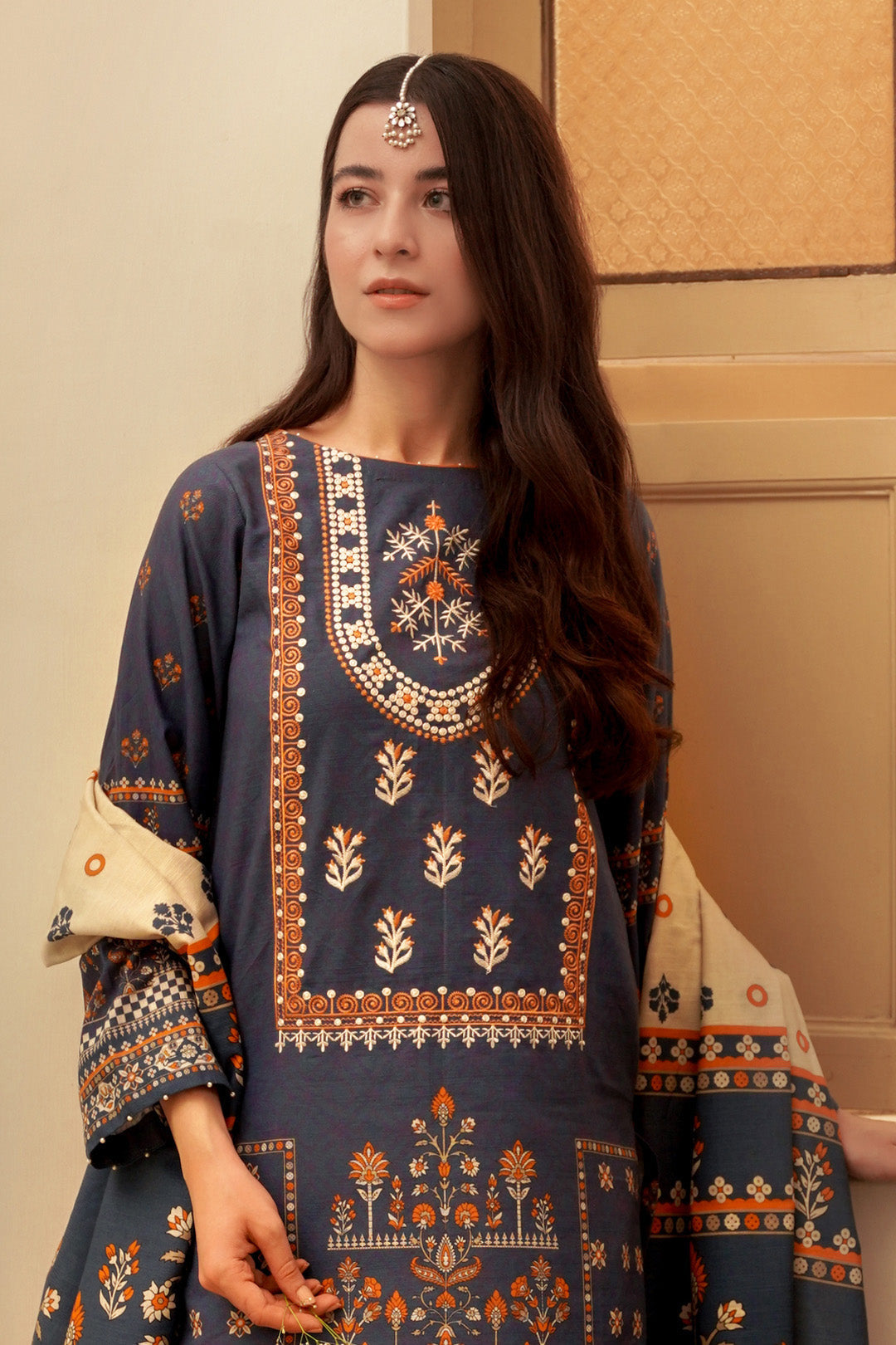 Embroidered Shirt Dupatta - 0024