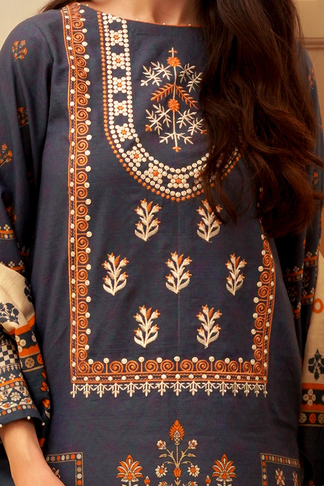 Embroidered Shirt Dupatta - 0024