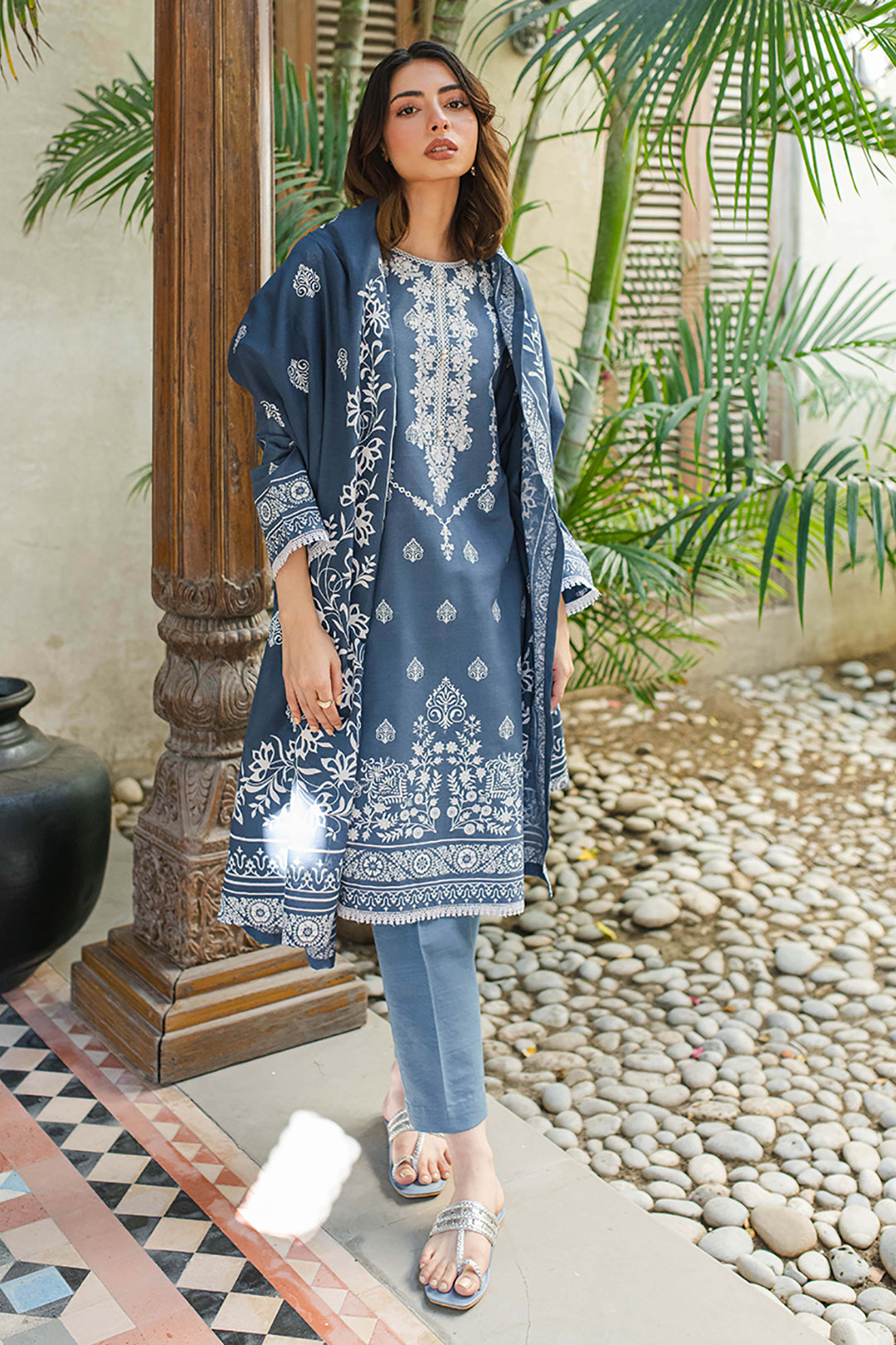 Embroidered Shirt Dupatta - 0069