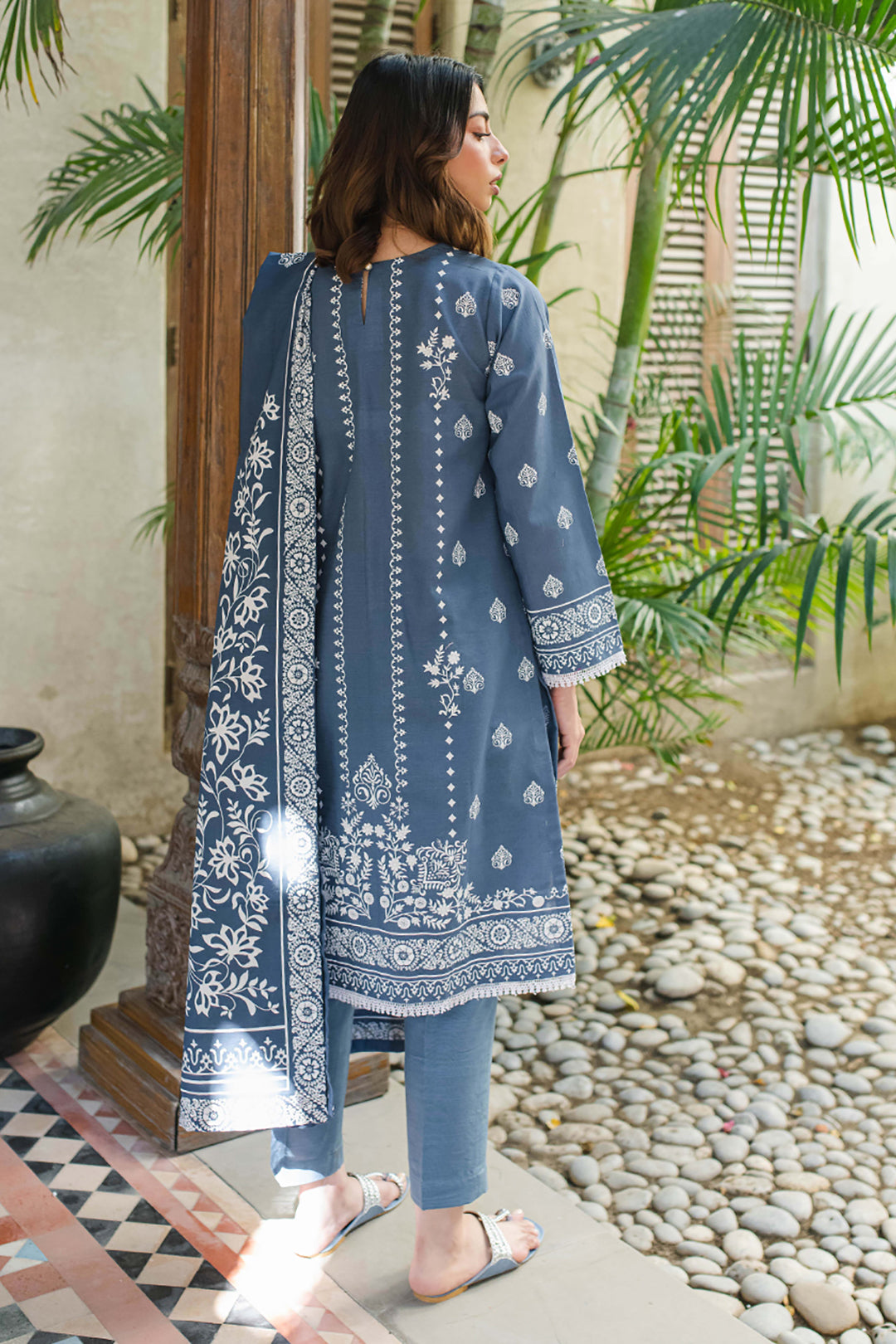 Embroidered Shirt Dupatta - 0069