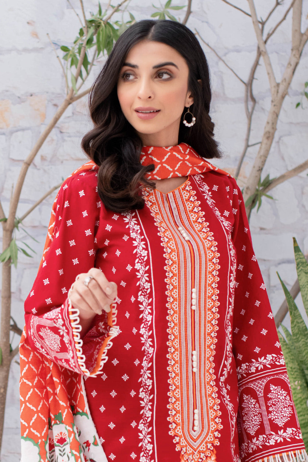 Embroidered Shirt Shalwar Dupatta - 0051