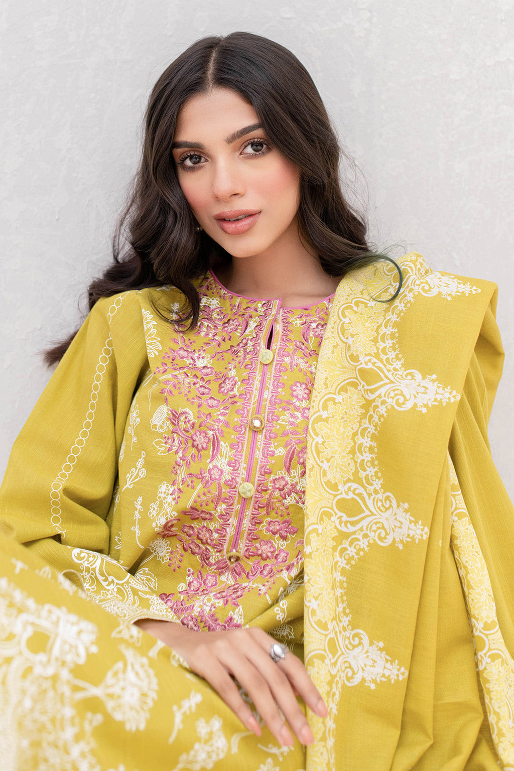 Embroidered Shirt Shalwar Dupatta - 0053