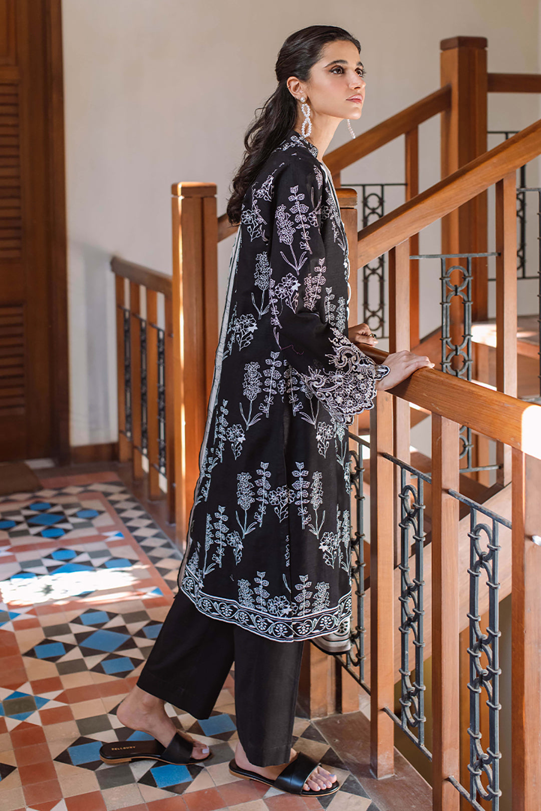 Embroidered Shirt Shalwar Dupatta - 0087
