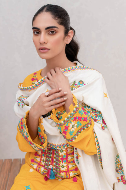 Embroidered Shirt Shalwar Dupatta - 0088