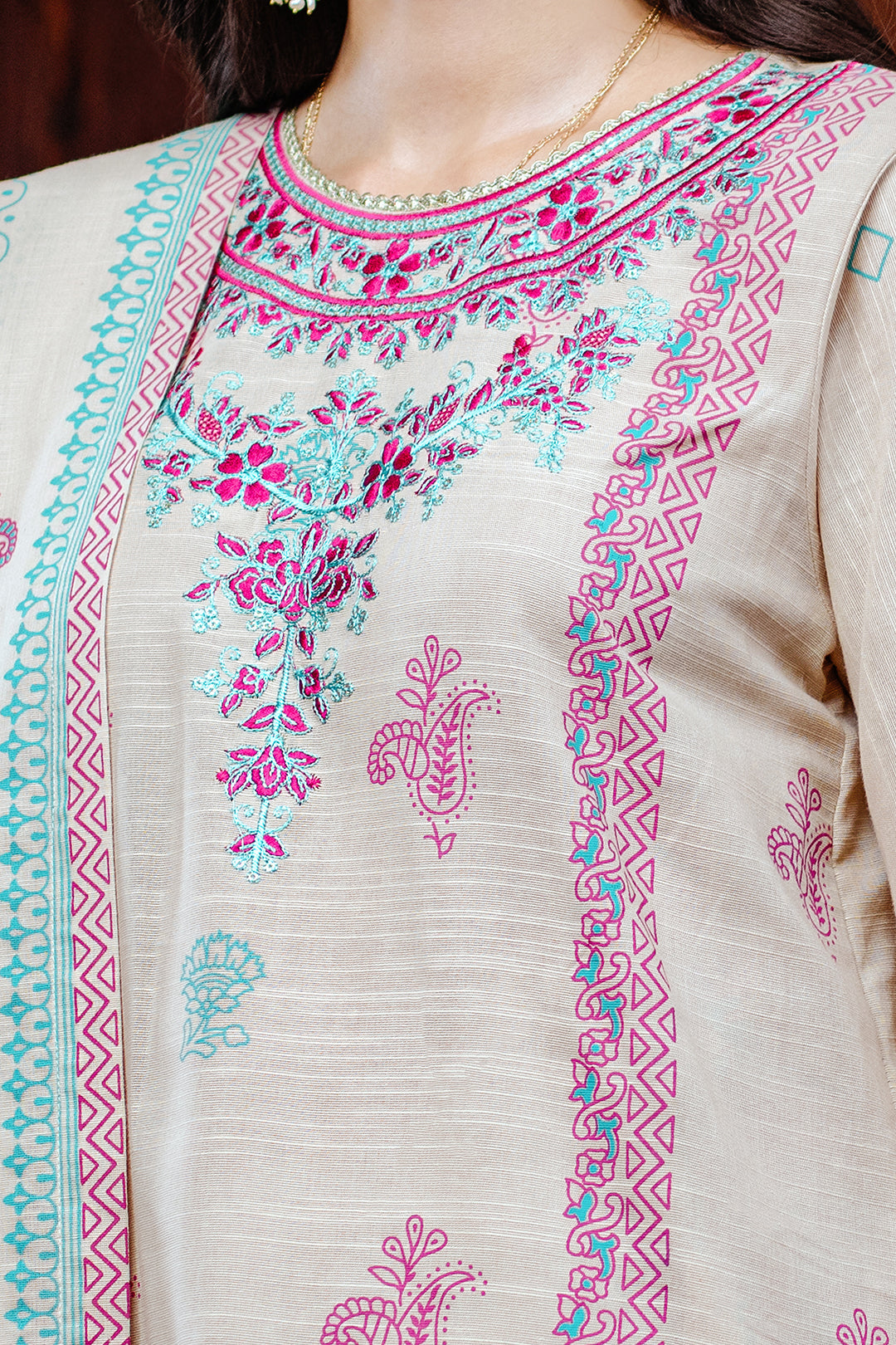 Embroidered Shirt Shalwar Dupatta - 0097