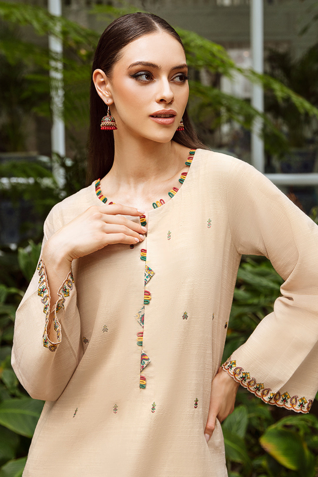 Embroidered Shirt Shalwar - 0666