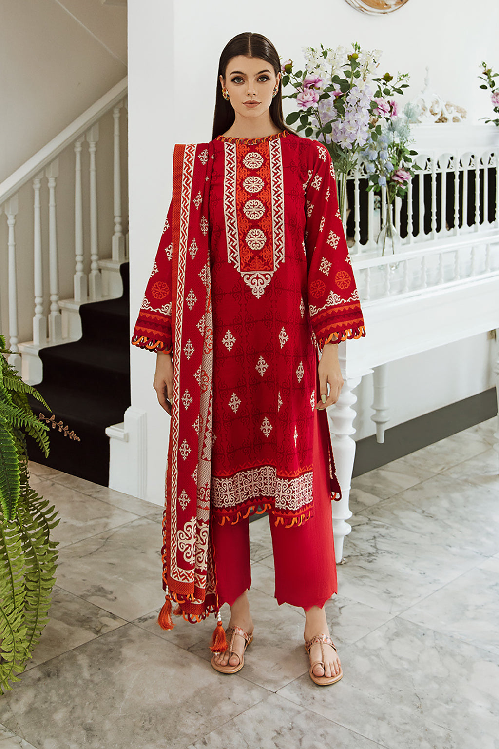 Embroidered Shirt Dupatta - 0667