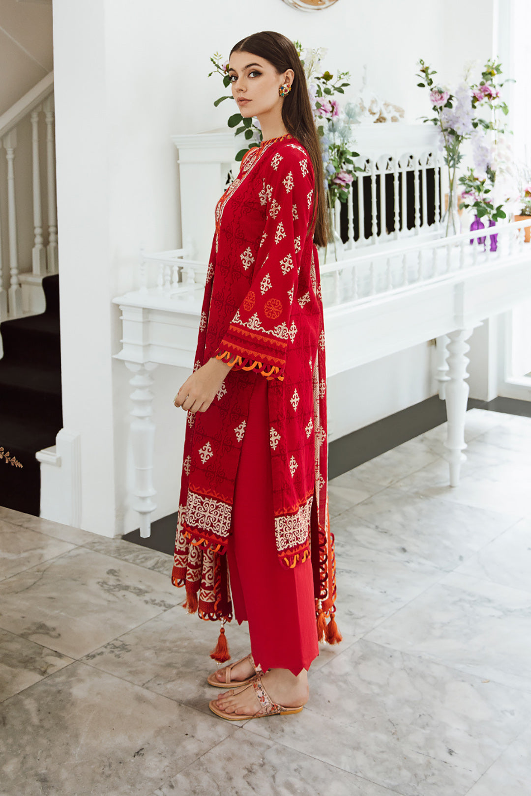 Embroidered Shirt Dupatta - 0667