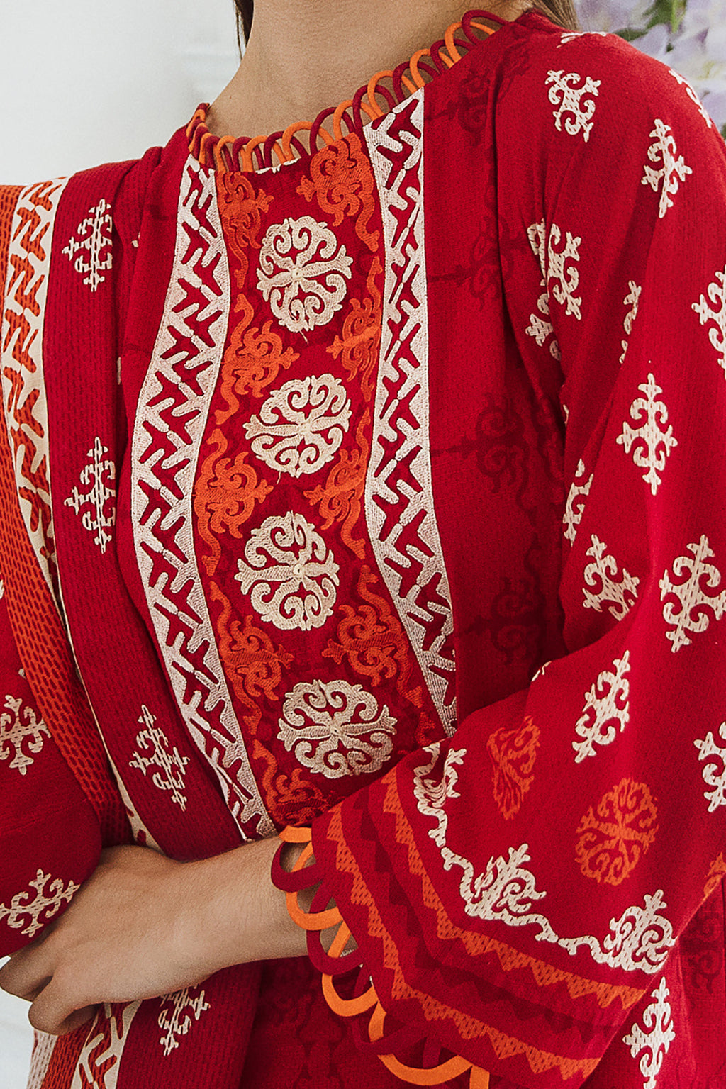 Embroidered Shirt Dupatta - 0667