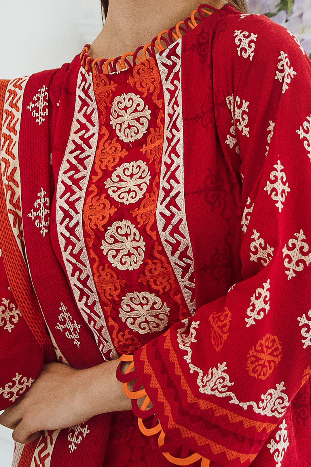Embroidered Shirt Dupatta - 0667