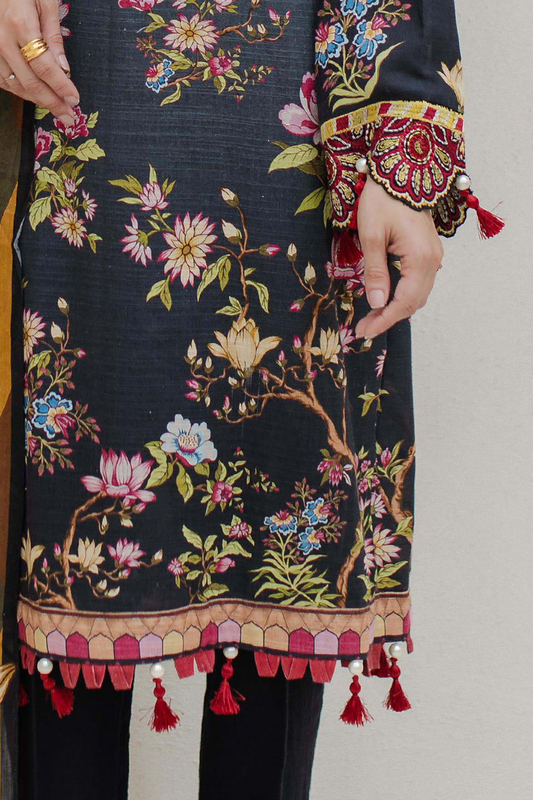 Embroidered Shirt Dupatta - 0718