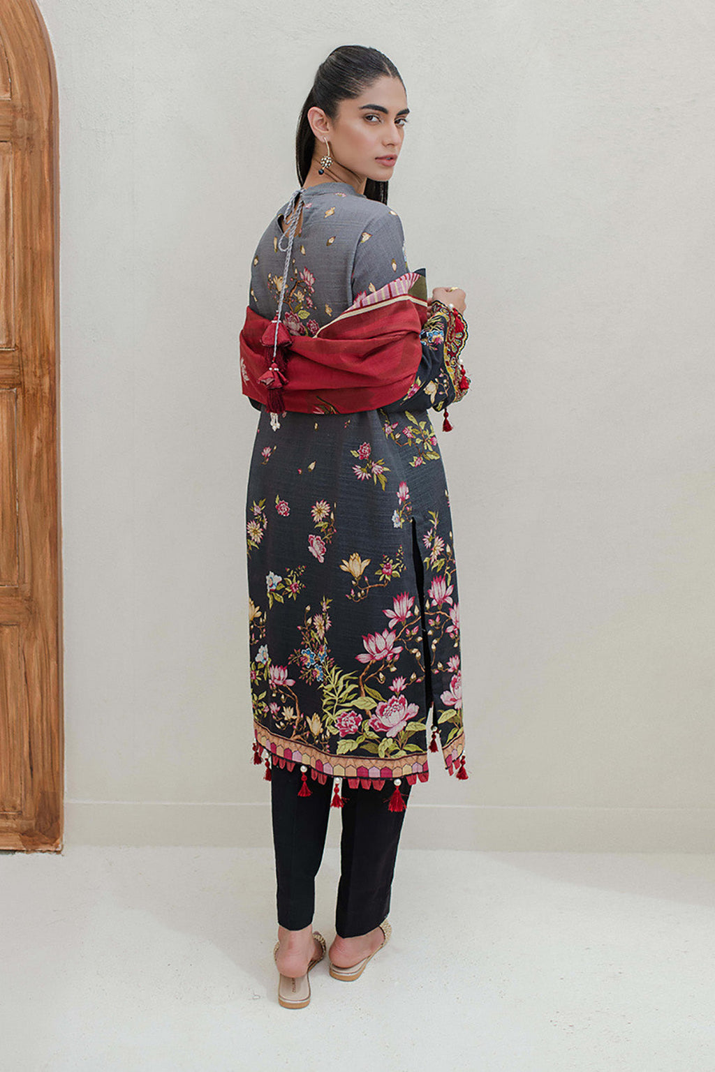 Embroidered Shirt Dupatta - 0718