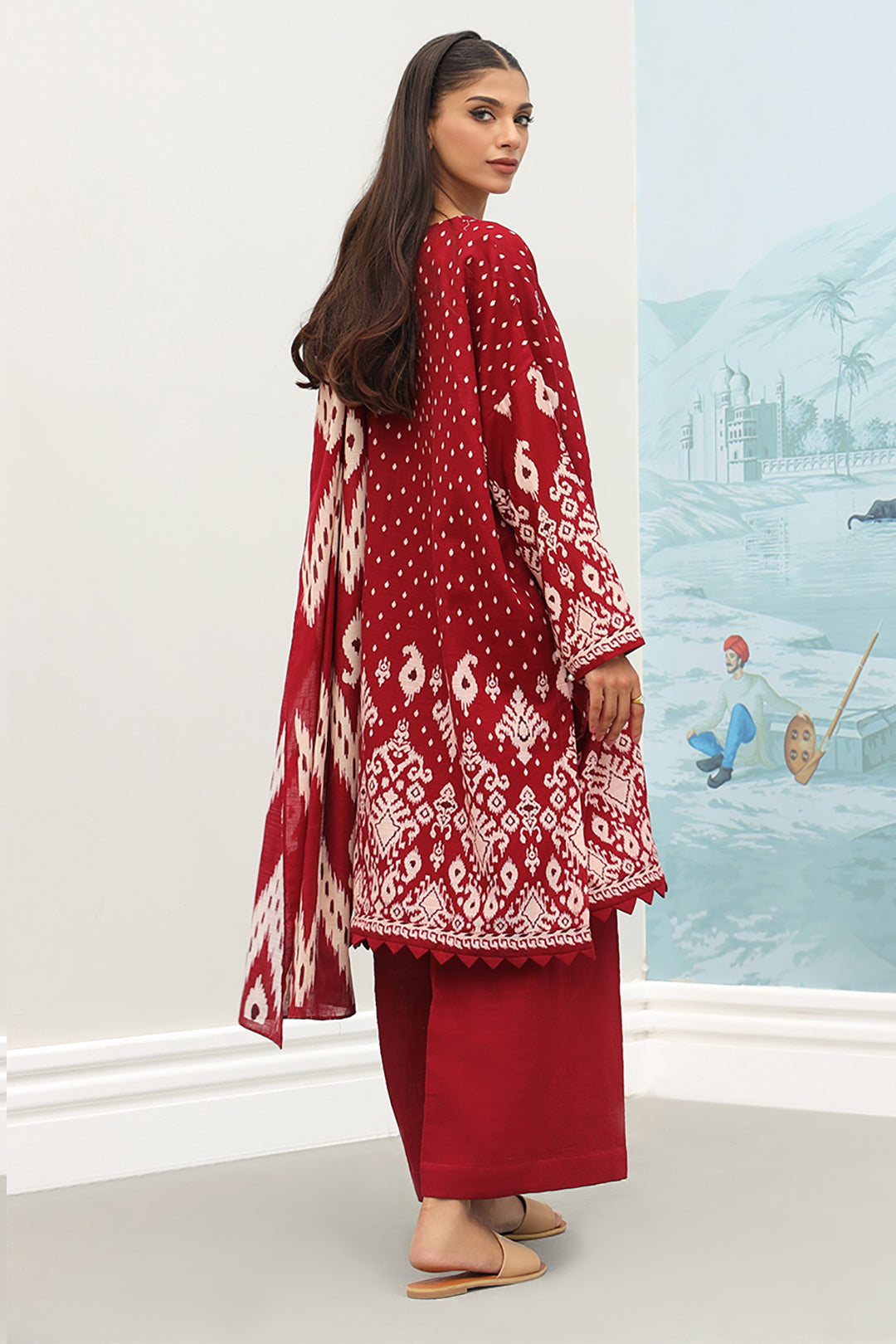 Embroidered Shirt Dupatta - 0719