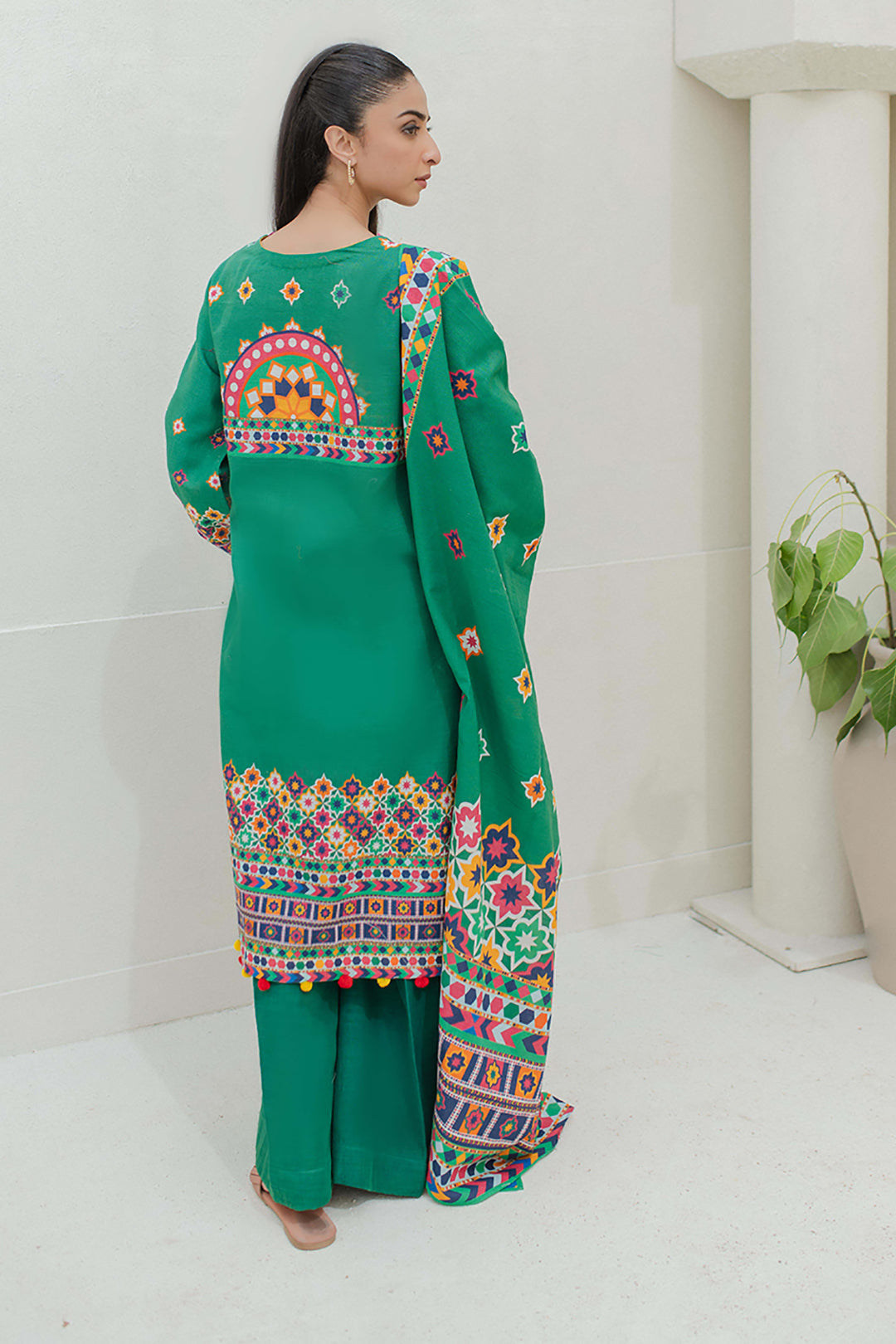 Embroidered Shirt Shalwar Dupatta - 0690