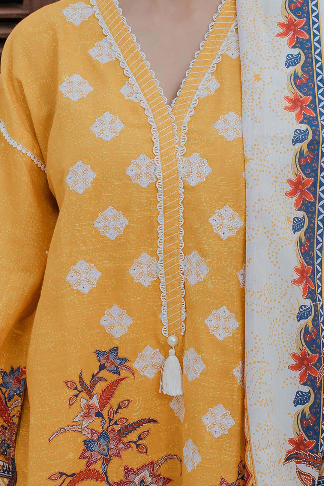 Embroidered Shirt Shalwar Dupatta - 0692