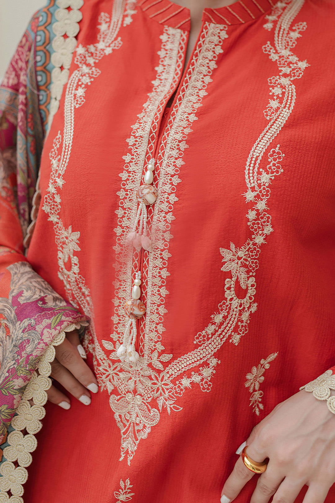 Embroidered Shirt Shalwar Dupatta - 0697