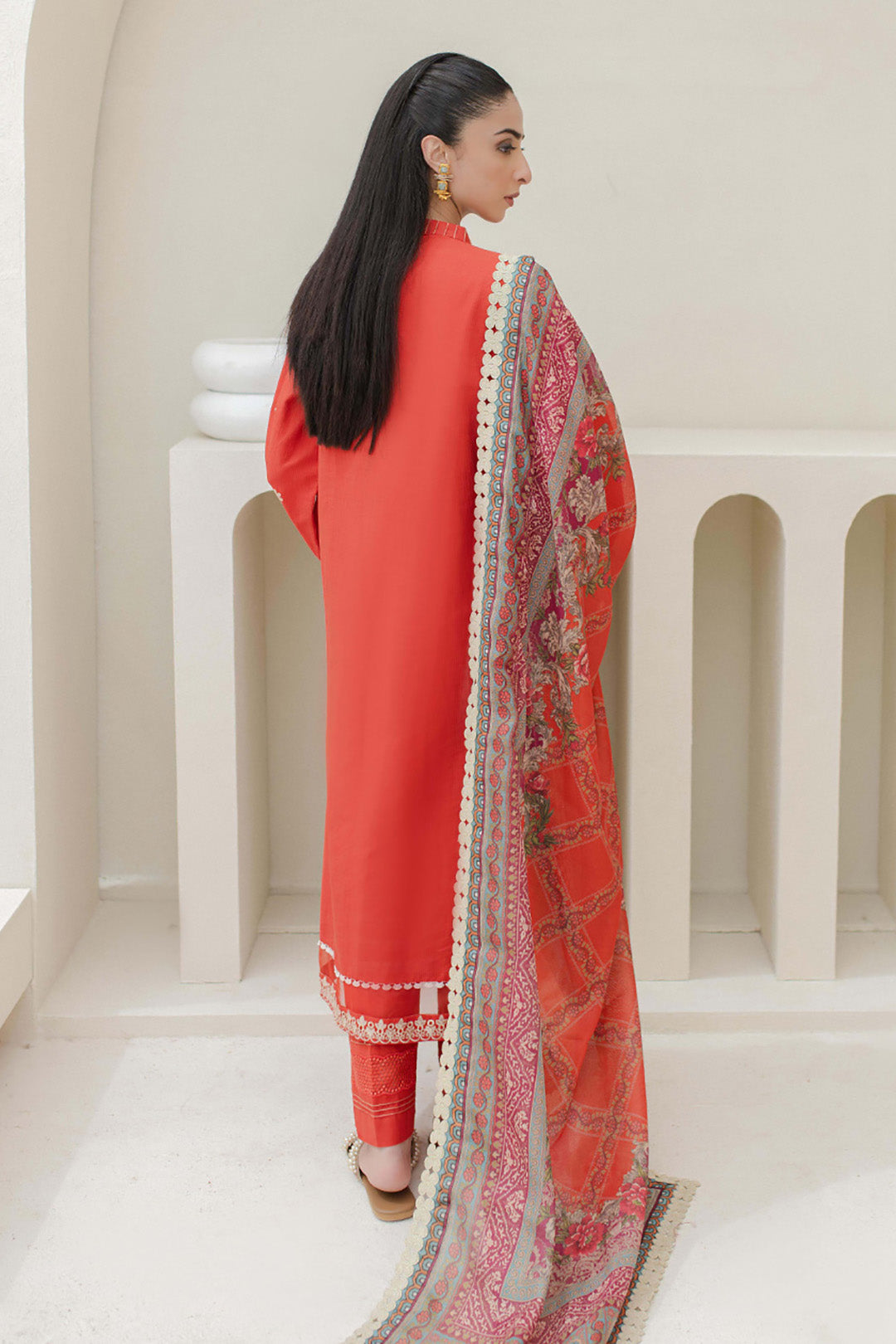 Embroidered Shirt Shalwar Dupatta - 0697