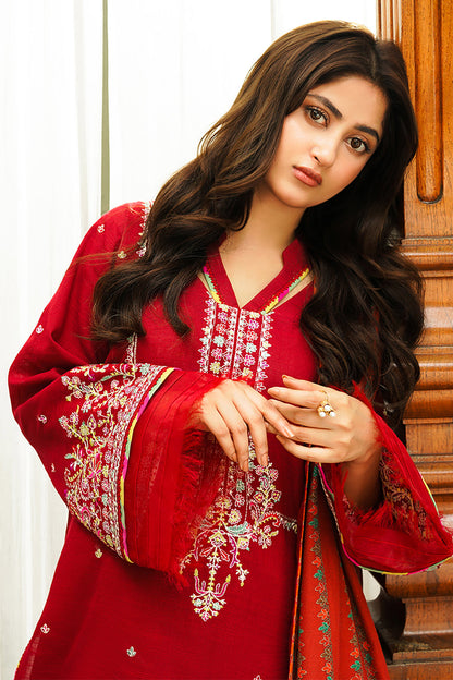 Embroidered Shirt Shalwar Dupatta - 0699