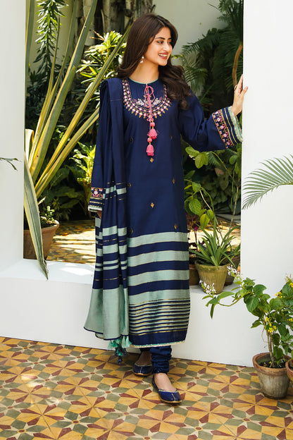 Embroidered Shirt Shalwar Dupatta - 0702