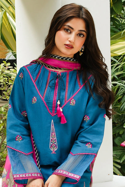 Embroidered Shirt Shalwar Dupatta - 0703