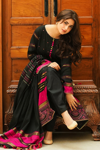 Embroidered Shirt Shalwar Dupatta - 0706