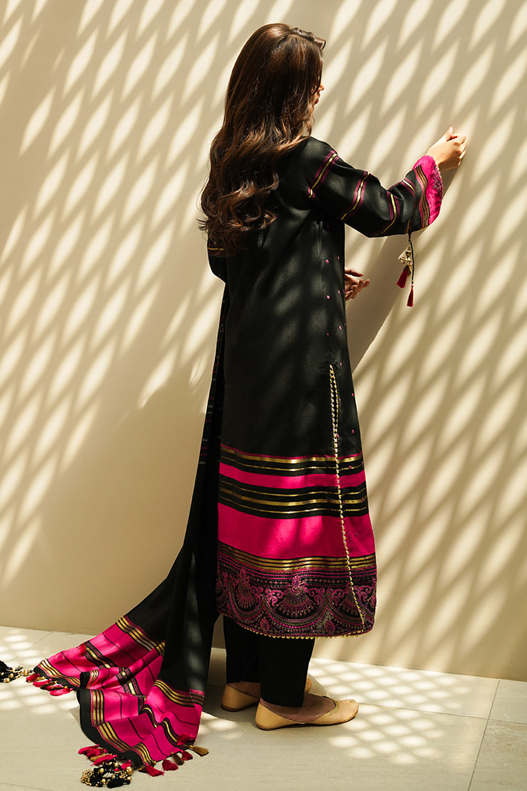 Embroidered Shirt Shalwar Dupatta - 0706