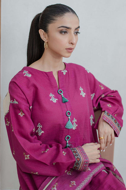 Embroidered Shirt Shalwar Dupatta - 0760